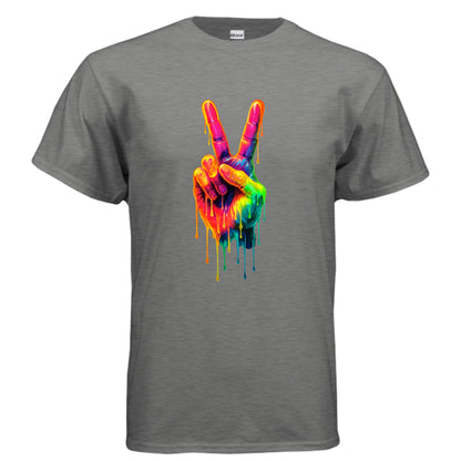 GRAPHITE HEATHER Front Print Only - FRONT