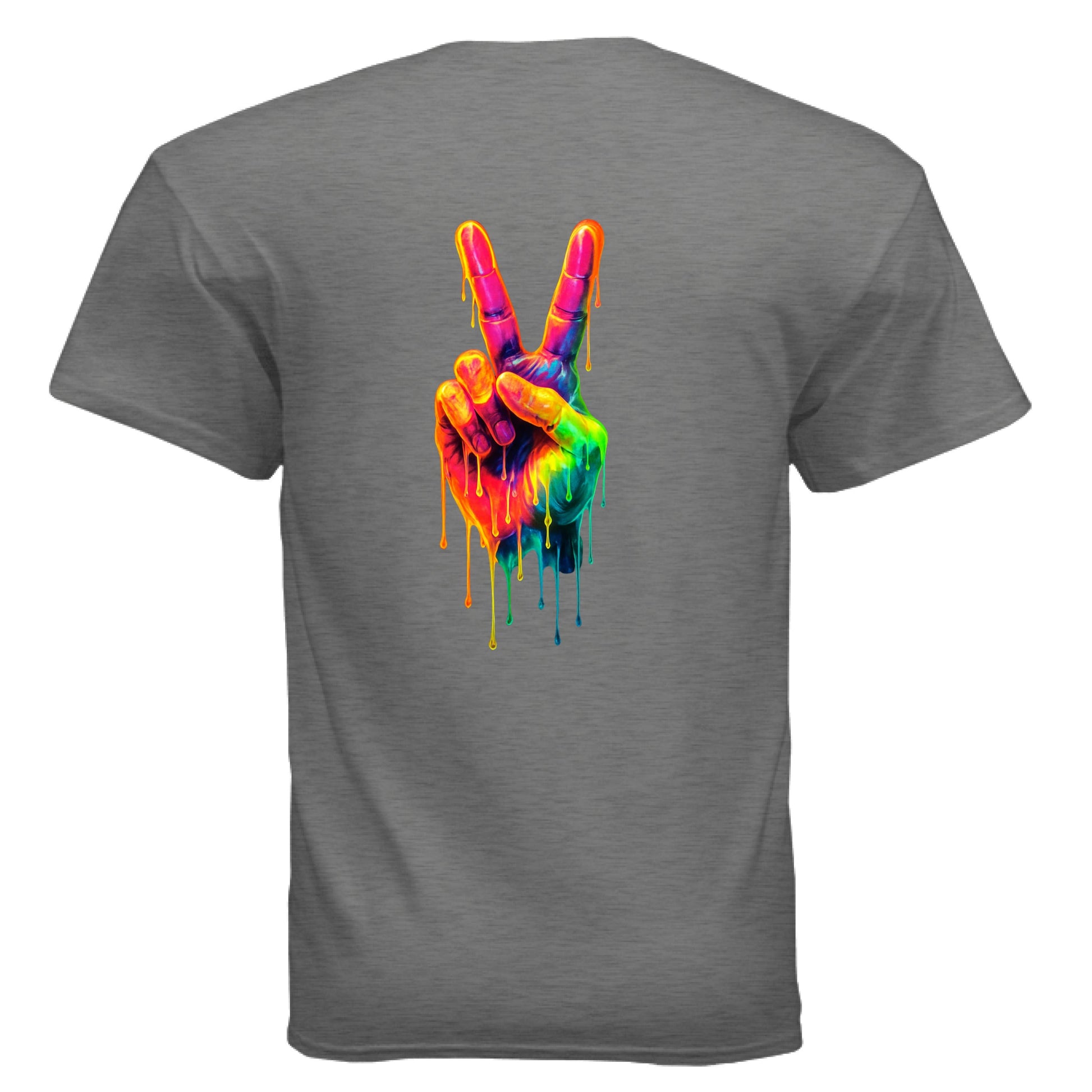 GRAPHITE HEATHER Front/Back Print - BACK