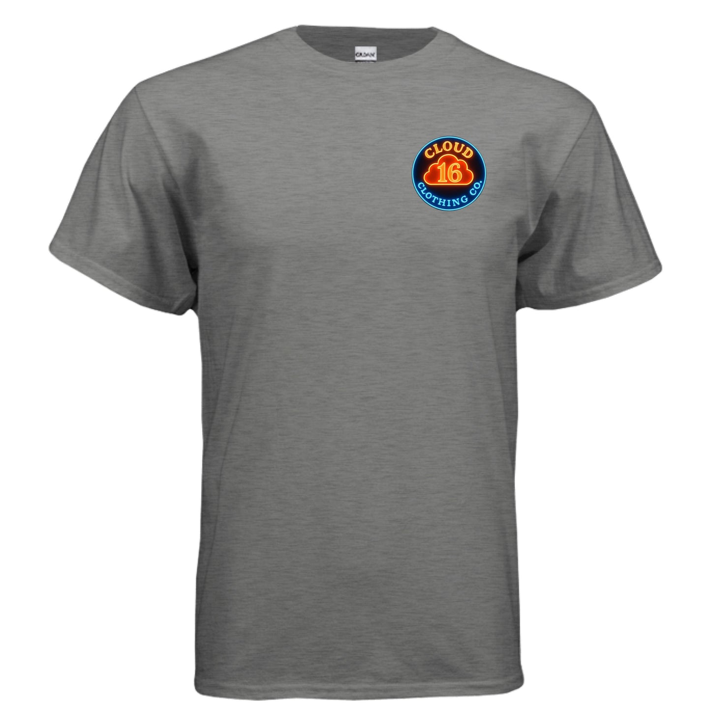GRAPHITE HEATHER Font/Back Print - FRONT