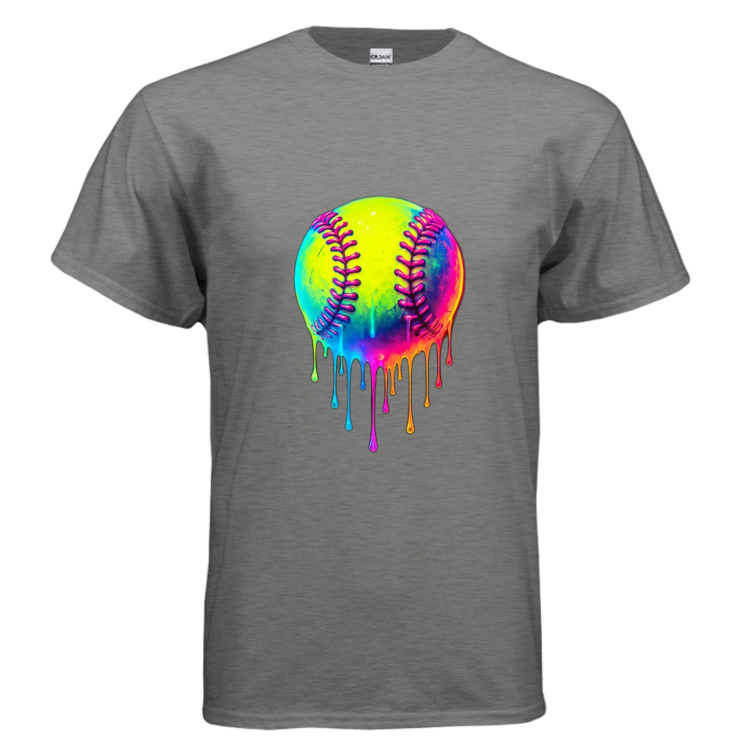GRAPHITE HEATHER Front Print Only - FRONT