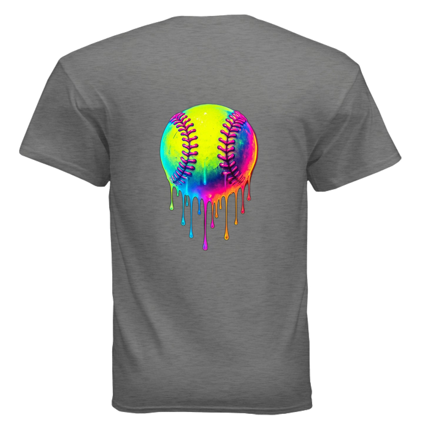 GRAPHITE HEATHER Font/Back Print - FRONT